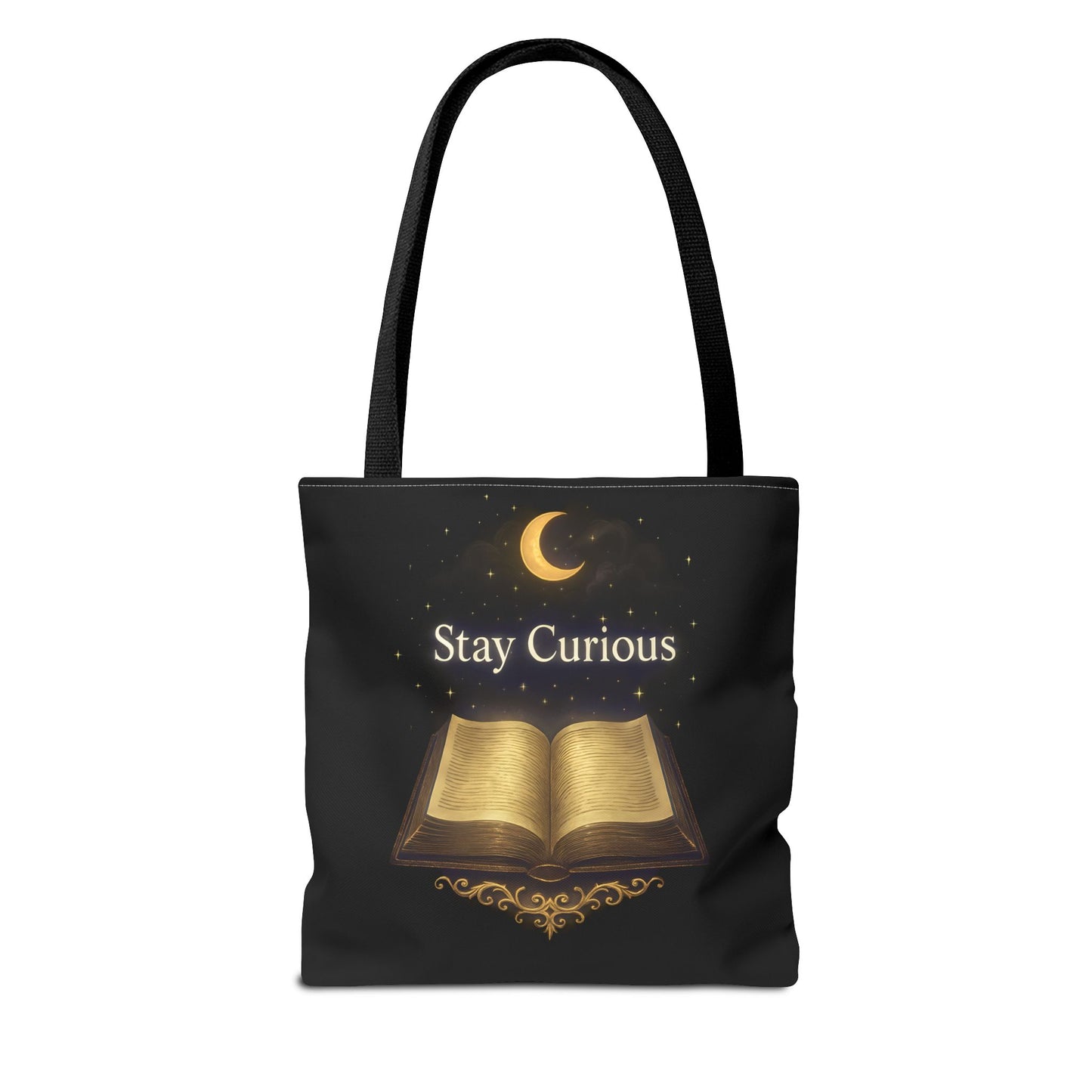 Book Lover's Tote Bag, Stay Curious Inspiration, Literary Gift, Reading Accessory, Library Lover's Carryall