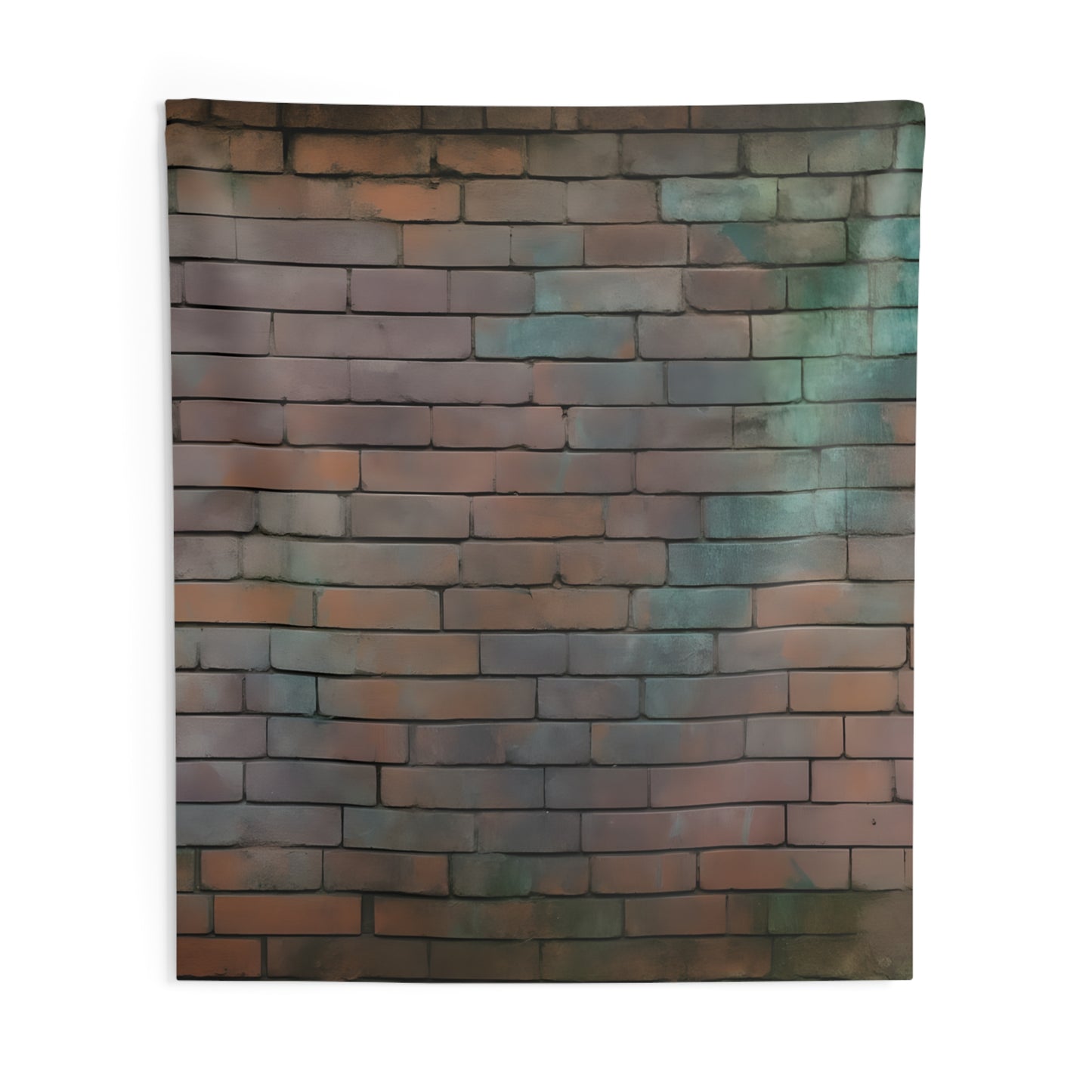 Rustic Brick Wall Tapestry | Boho Decor, Wall Art, Home Aesthetic, Living Room Style, Cozy Room Accents