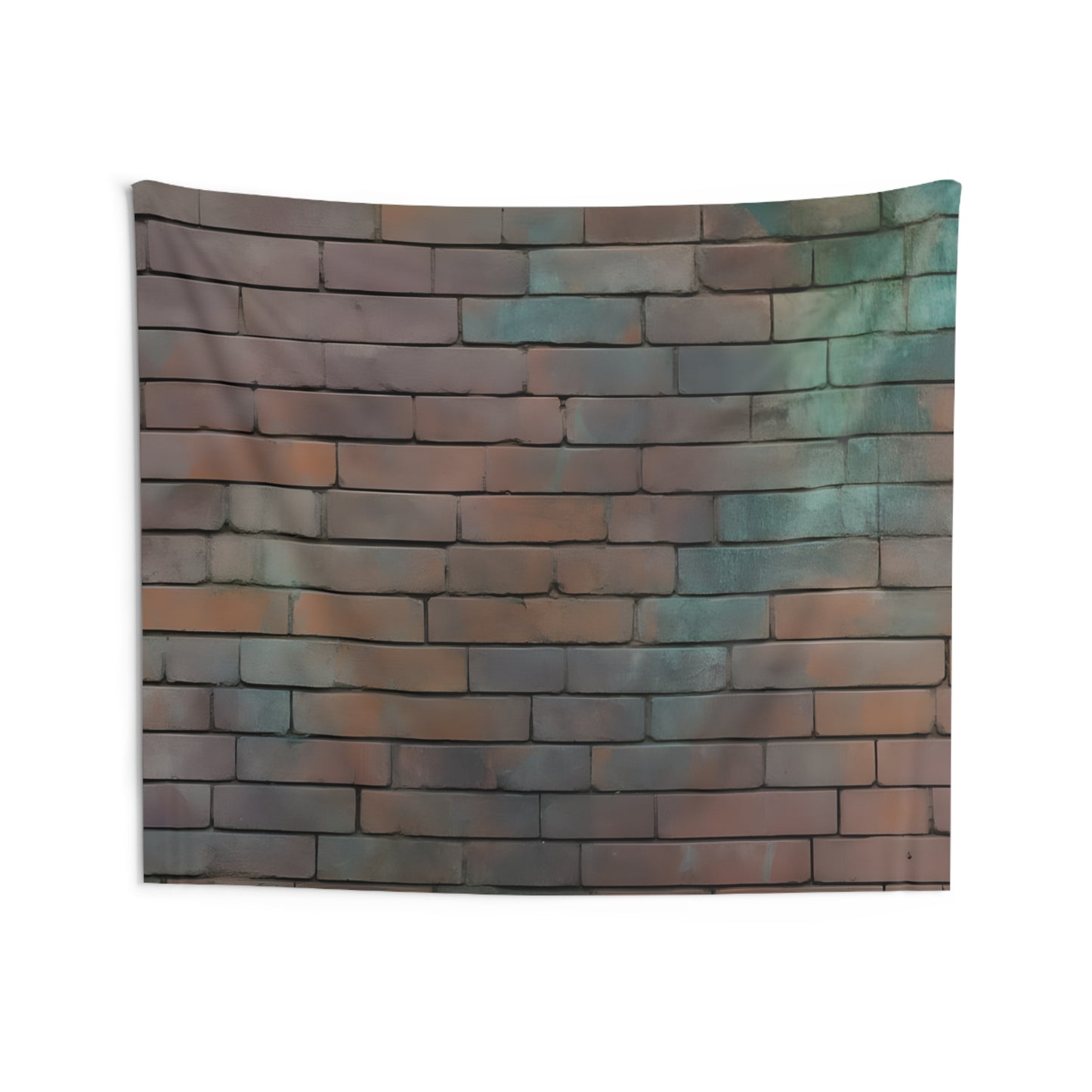 Rustic Brick Wall Tapestry | Boho Decor, Wall Art, Home Aesthetic, Living Room Style, Cozy Room Accents