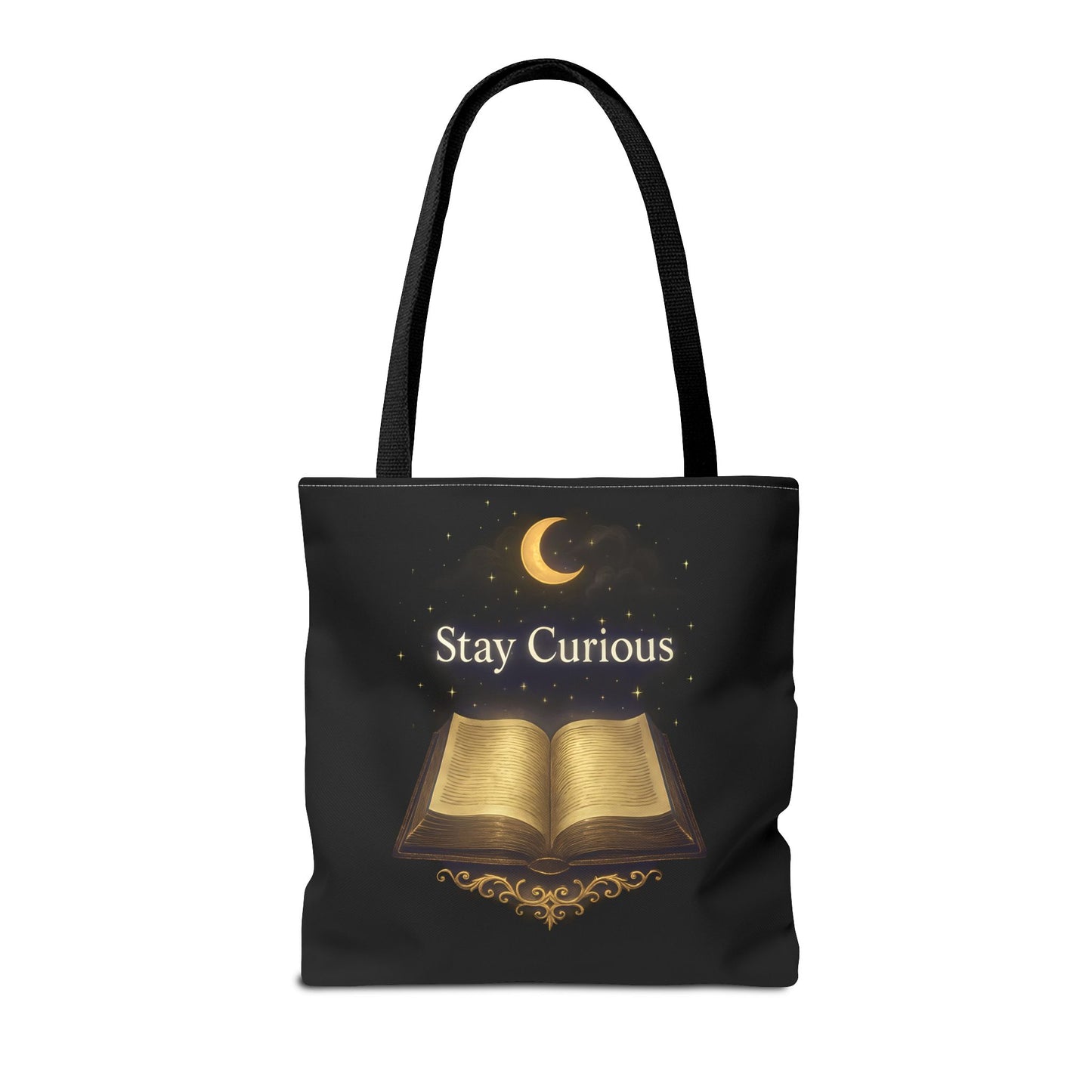 Book Lover's Tote Bag, Stay Curious Inspiration, Literary Gift, Reading Accessory, Library Lover's Carryall
