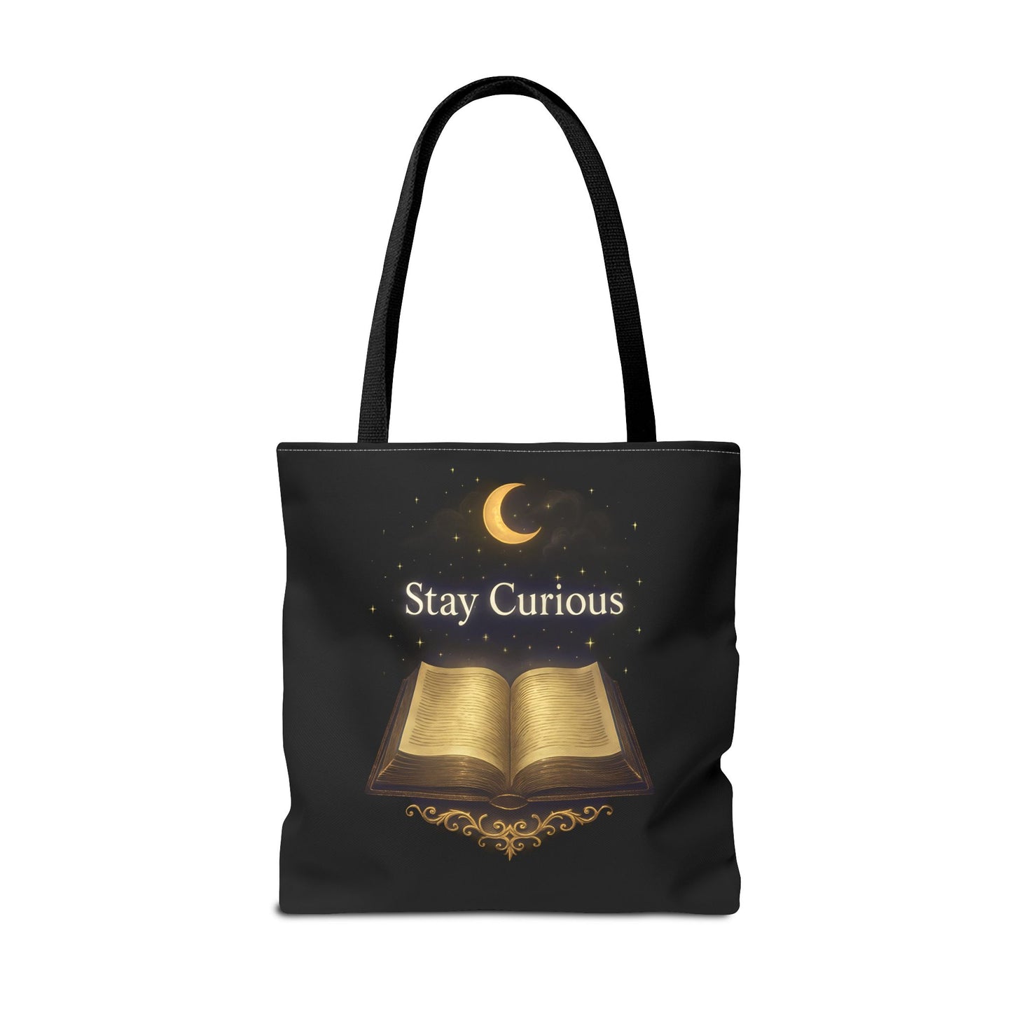 Book Lover's Tote Bag, Stay Curious Inspiration, Literary Gift, Reading Accessory, Library Lover's Carryall