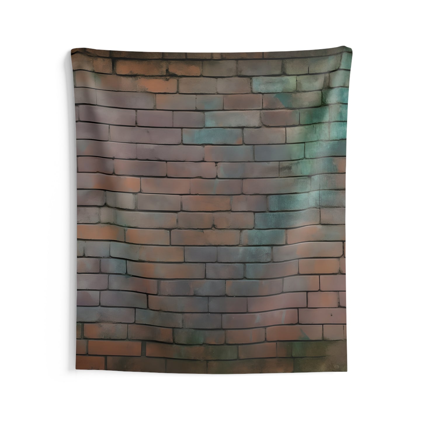 Rustic Brick Wall Tapestry | Boho Decor, Wall Art, Home Aesthetic, Living Room Style, Cozy Room Accents