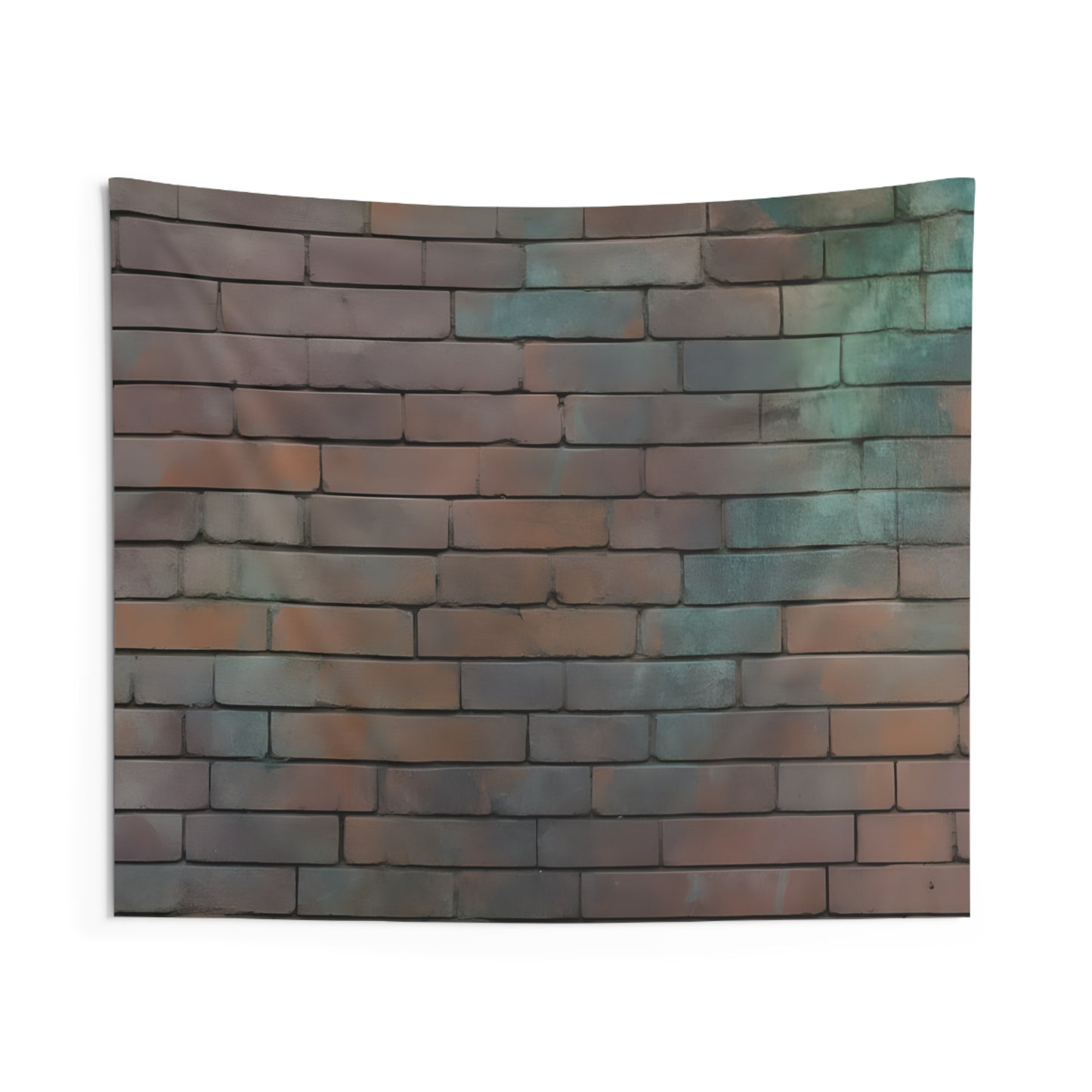 Rustic Brick Wall Tapestry | Boho Decor, Wall Art, Home Aesthetic, Living Room Style, Cozy Room Accents