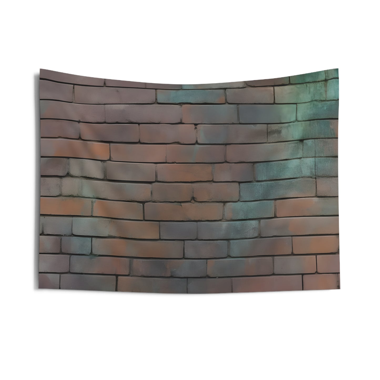 Rustic Brick Wall Tapestry | Boho Decor, Wall Art, Home Aesthetic, Living Room Style, Cozy Room Accents