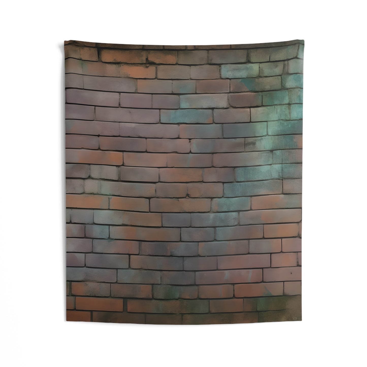Rustic Brick Wall Tapestry | Boho Decor, Wall Art, Home Aesthetic, Living Room Style, Cozy Room Accents