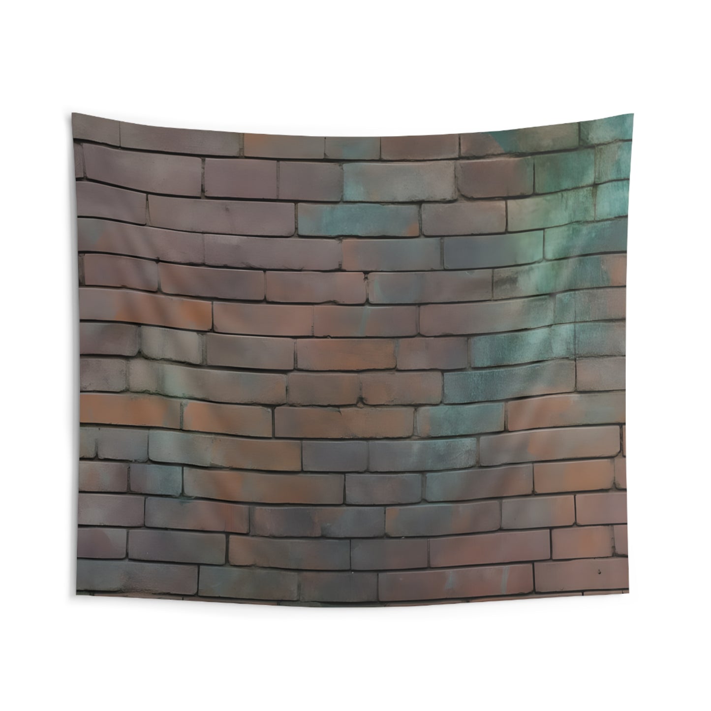 Rustic Brick Wall Tapestry | Boho Decor, Wall Art, Home Aesthetic, Living Room Style, Cozy Room Accents