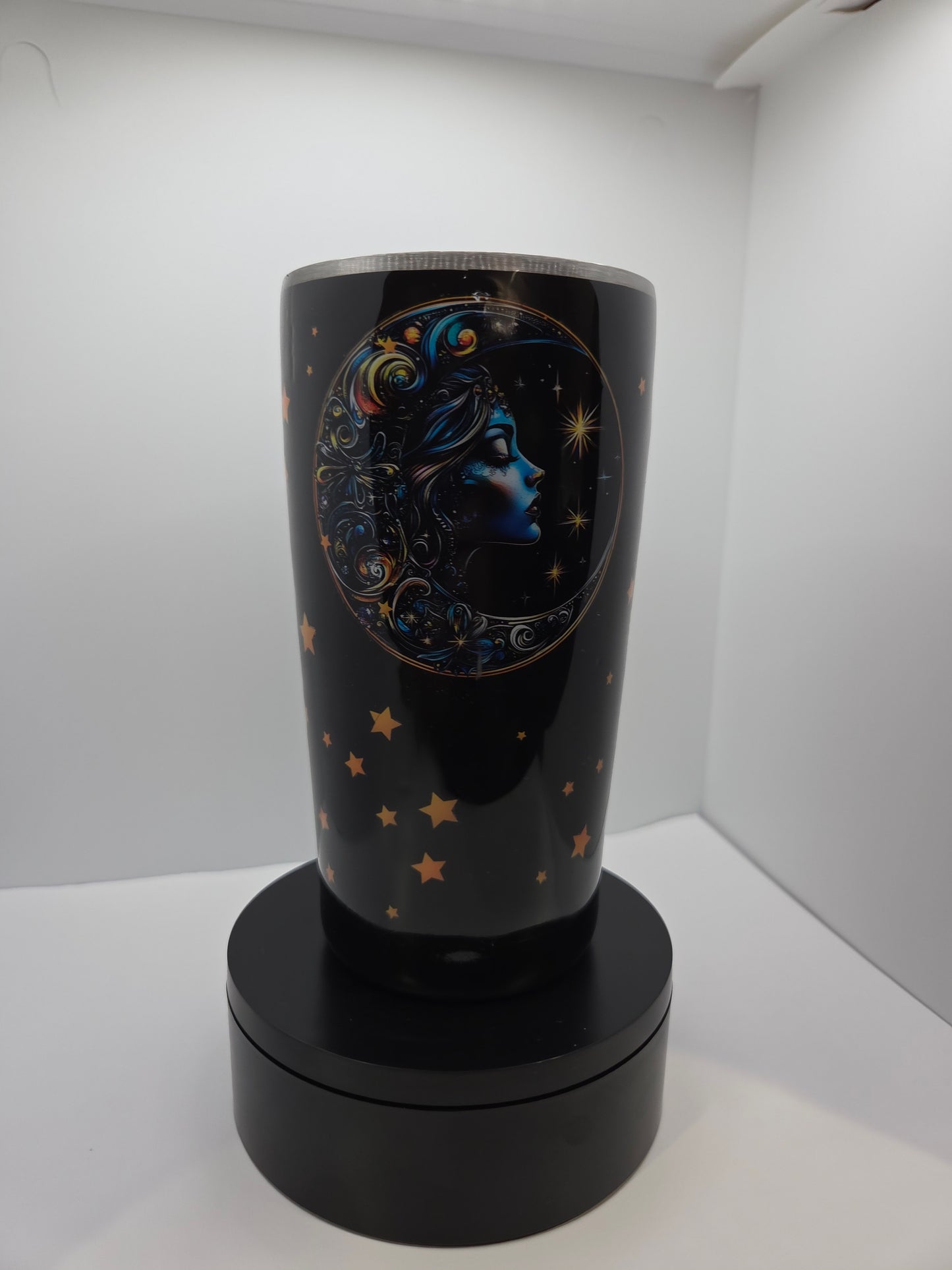 Black Moon and Stars 20oz Stainless steel cup