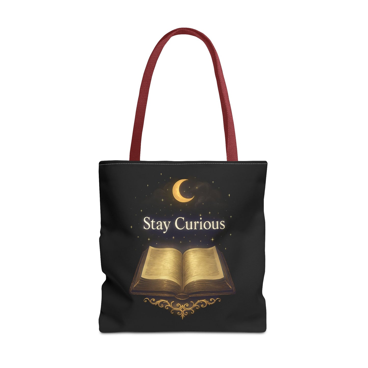 Book Lover's Tote Bag, Stay Curious Inspiration, Literary Gift, Reading Accessory, Library Lover's Carryall