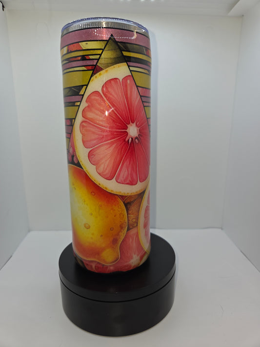 Pink/Yellow Lemonade 20 oz Stainless Steel Cup